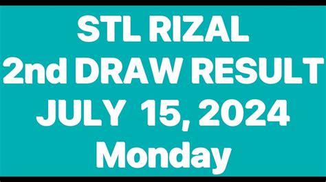 stl rizal result|STL Result .